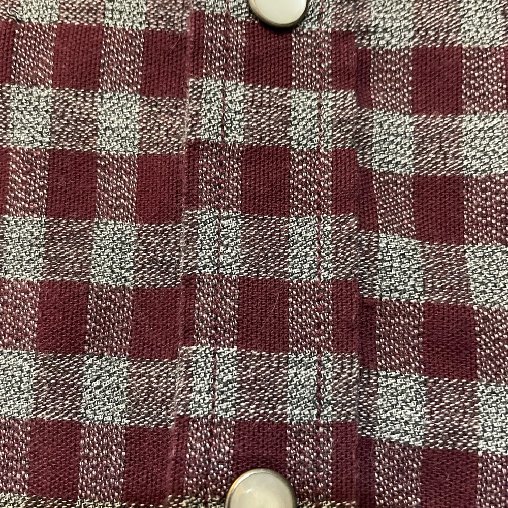 American Rag men’s long sleeve button up shirt purple & gray checks size Large - Picture 8 of 11